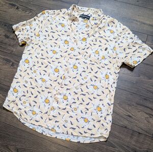 Molokai Surf Floral Print Button Up‎ XXL Extra Button To Replace Missing One